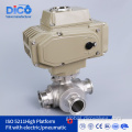 3 Way Ball Valve Industrial Equipment Clamp End Three Way Ball Valve Factory